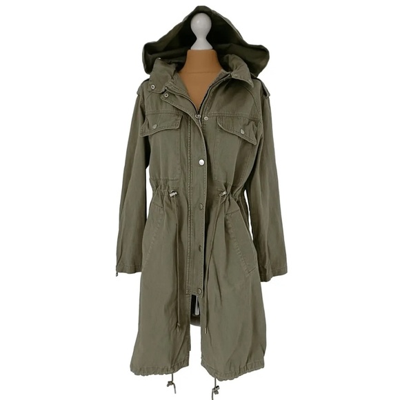 7 For All Mankind Jackets & Blazers - Y2K Seven for all Mankind Military Hooded Women Parka Coat size S